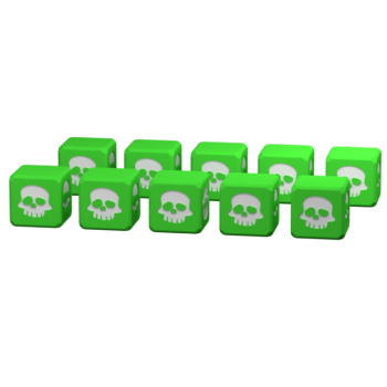 10 green dice Clash of Rage